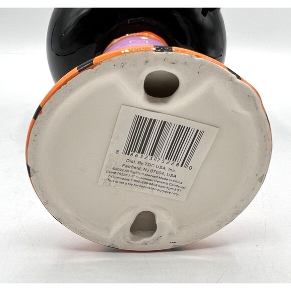 Halloween Vampire Bat Figural Candy Dish Goblet 3D Eyes Ceramic 2022 TDC Decor - Picture 7 of 8